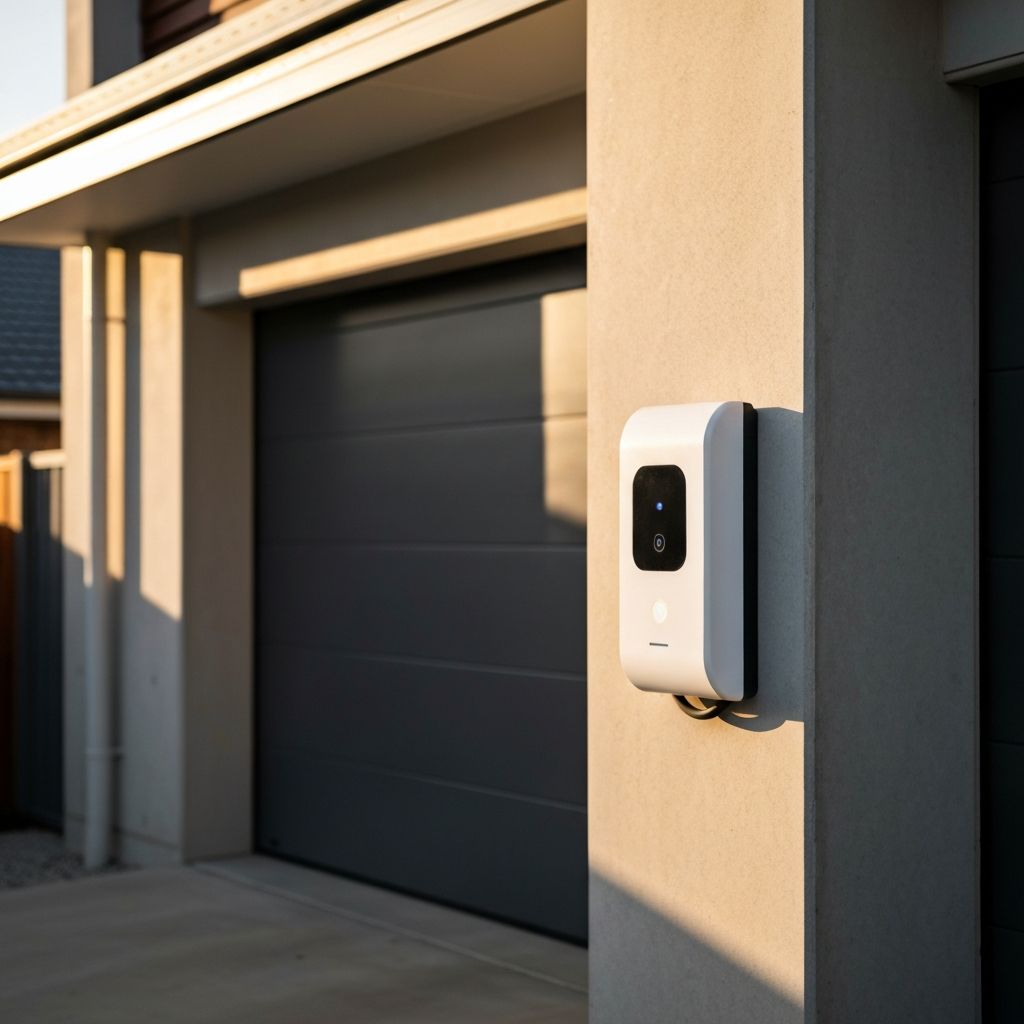 Electric vehicle charger professionally installed at a residential property